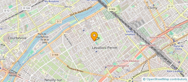 localisation de l'entreprise COMME MADELEINE à LEVALLOIS-PERRET
