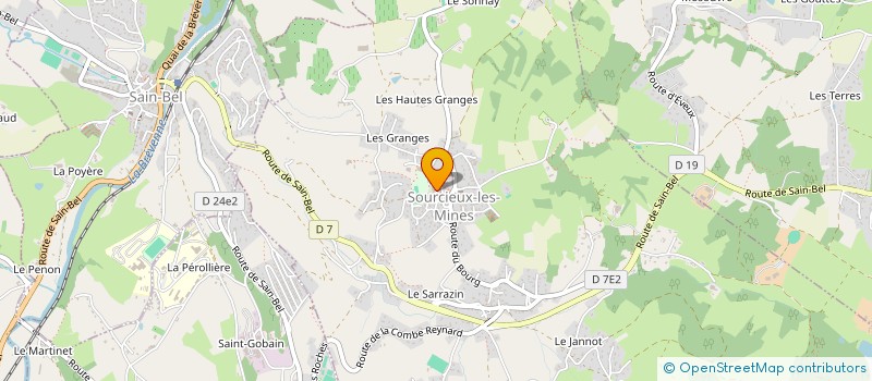 localisation de l'entreprise COMME RHONE ALPES à LENTILLY