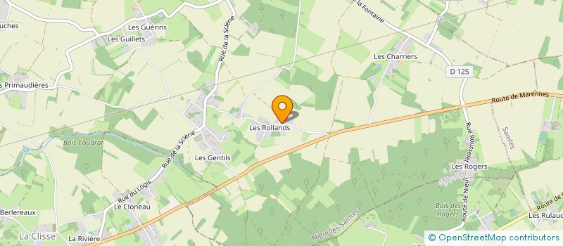 localisation de l'entreprise COMME SUR DES ROULETTES  NIEUL-LES-SAINTES