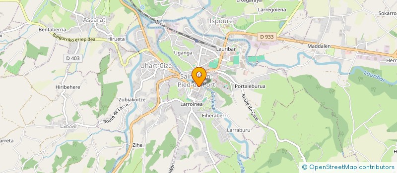 localisation de l'entreprise COMME SUR UN NUAGE LES BIEN-FAITS DU MASSAGE DE BIEN-ETRE ET DE L'EPANOUISSEMENT PERSONNEL  SAINT-JEAN-PIED-DE-PORT