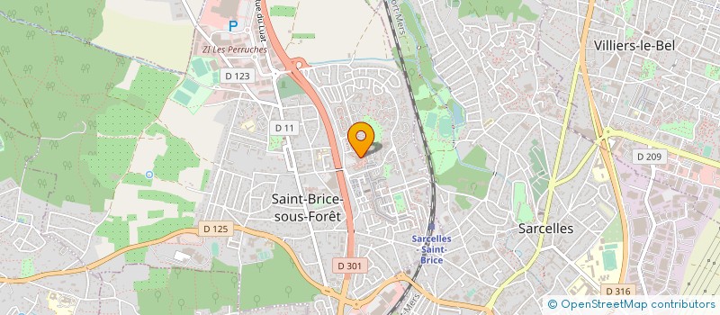 localisation de l'entreprise COMME TIE BELLE à SAINT-BRICE-SOUS-FORET