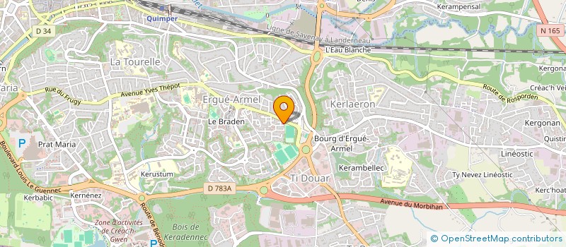 localisation de l'entreprise COMME TROIS POMMES  QUIMPER