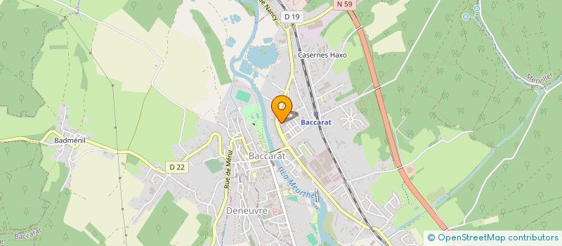 localisation de l'entreprise COMME UN ACCORD  BACCARAT