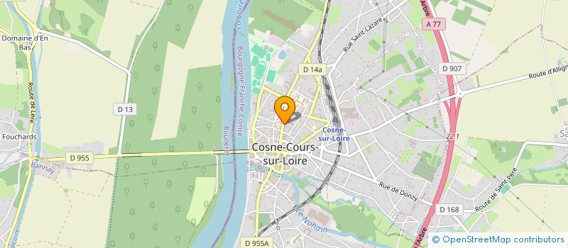 localisation de l'entreprise COMME UN ARBRE à COSNE-COURS-SUR-LOIRE