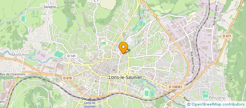 localisation de l'entreprise COMME UN COQUELICOT à LONS-LE-SAUNIER
