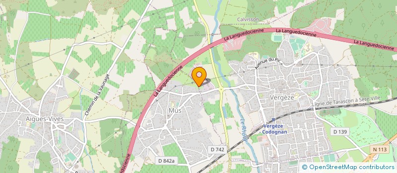 localisation de l'entreprise COMME UN DIADEME  VERGEZE