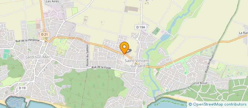 localisation de l'entreprise COMME UNE EVIDENCE 2  SAINT-VINCENT-SUR-JARD
