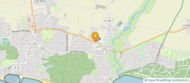localisation de l'entreprise COMME UNE EVIDENCE à SAINT-VINCENT-SUR-JARD