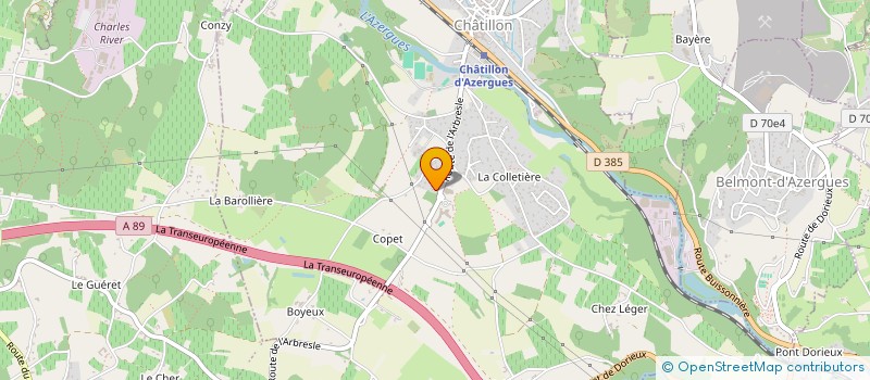 localisation de l'entreprise COMME UNE EVIDENCE  TERNAND