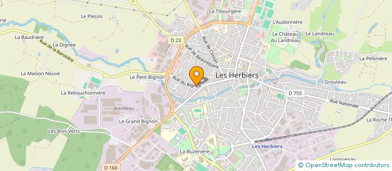 localisation de l'entreprise COMME UNE GHAM  LES HERBIERS