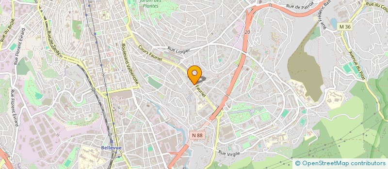 localisation de l'entreprise COMME UNE VIRGULE  SAINT-ETIENNE