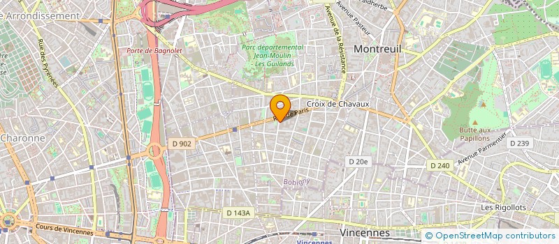 localisation de l'entreprise COMME VOUS EMOI à MONTREUIL