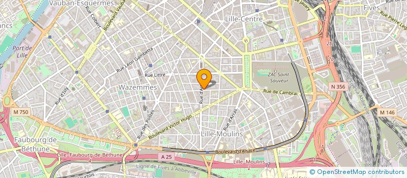 localisation de l'entreprise COMMED à LILLE