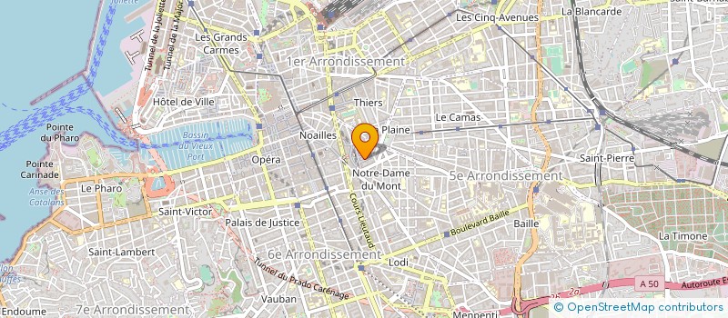 localisation de l'entreprise COMMEDIA SARL à MARSEILLE