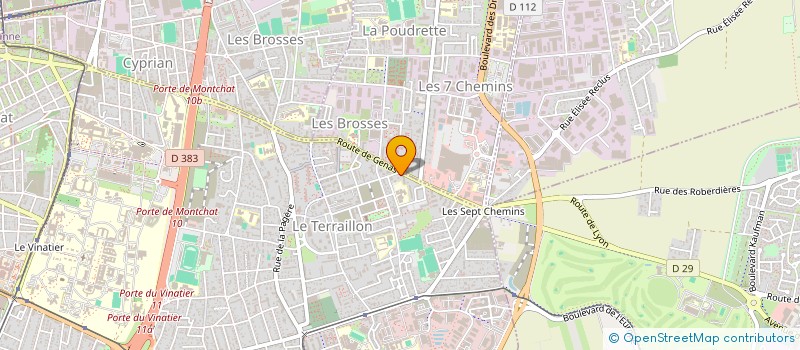 localisation de l'entreprise COMMENCIA  BRON