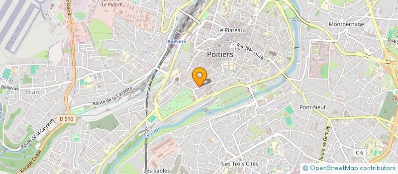 localisation de l'entreprise COMMENT FER à POITIERS