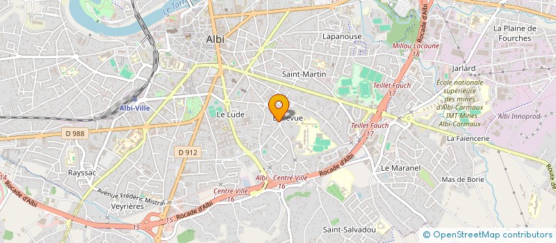 localisation de l'entreprise COMMERCANTS DE LA FONTAINE DE VERDUSSE à ALBI