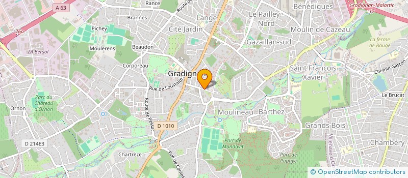 localisation de l'entreprise COMMERCANTS DE LAURENZANNE  GRADIGNAN