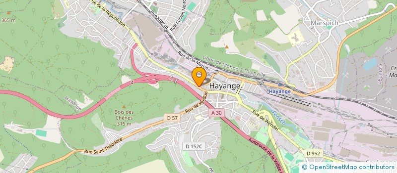 localisation de l'entreprise COMMERCANTS PLUS HAYANGE  HAYANGE