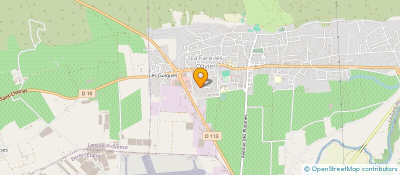 localisation de l'entreprise COMMERCE 3000  LA FARE LES OLIVIERS