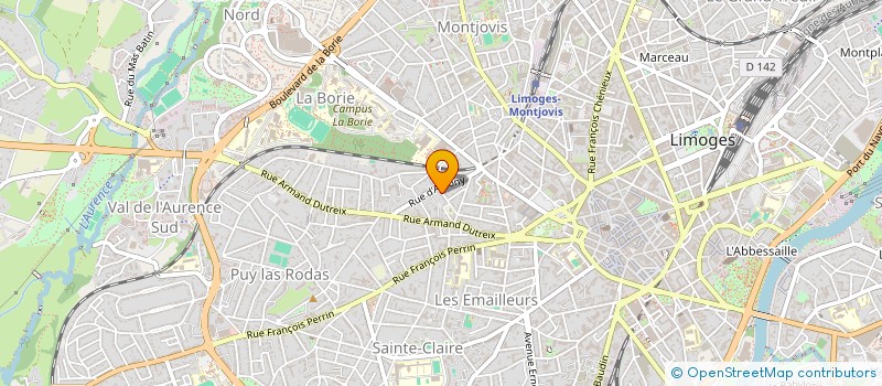 localisation de l'entreprise COMMERCE 56 à LIMOGES