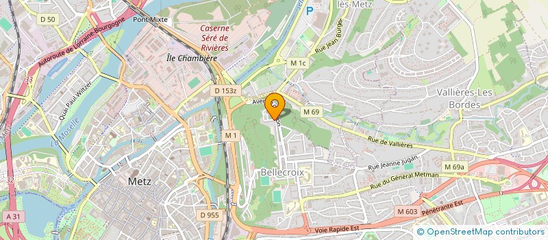 localisation de l'entreprise COMMERCE 57  METZ