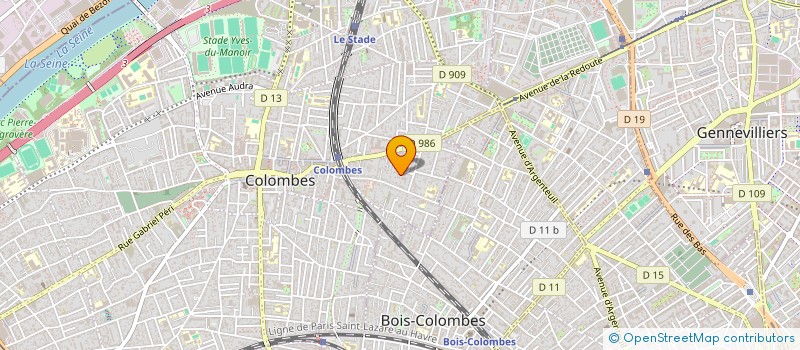 localisation de l'entreprise COMMERCE à COLOMBES