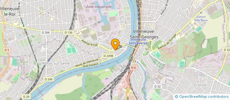 localisation de l'entreprise COMMERCE ALIMENTAIRE à VILLENEUVE-LE-ROI