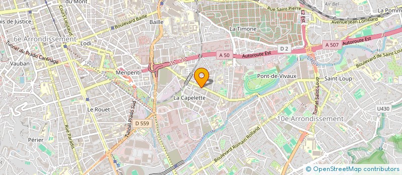 localisation de l'entreprise COMMERCE ALIMENTATION SERVICES à MARSEILLE