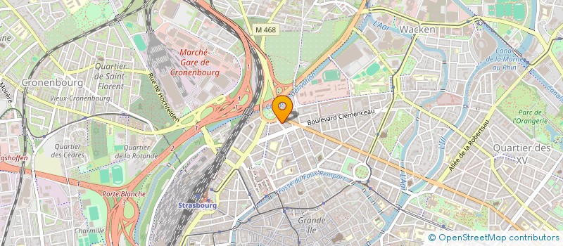 localisation de l'entreprise COMMERCE COURT TRANSP ALIMENTS CHEVAUX à STRASBOURG