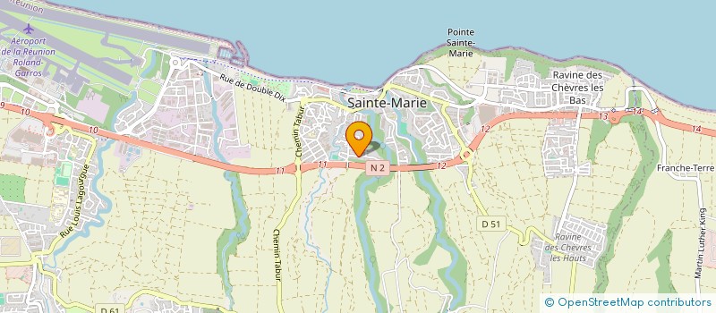 localisation de l'entreprise COMMERCE DE GROS OCEAN INDIEN  SAINTE-MARIE