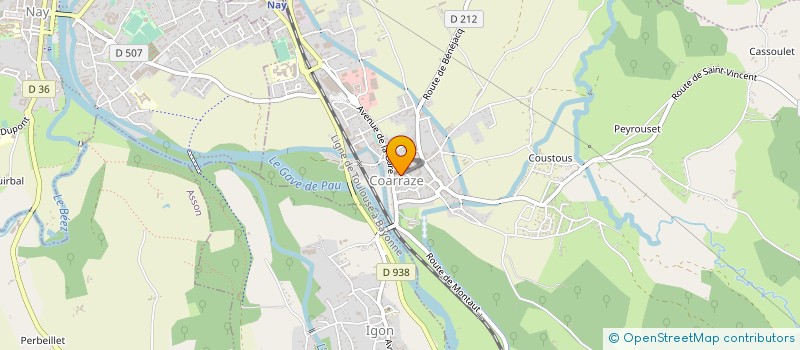 localisation de l'entreprise COMMERCE ET ARTISANAT DE NAY à NAY