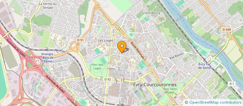localisation de l'entreprise COMMERCE ET DELICE à EVRY-COURCOURONNES