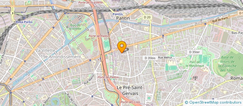 localisation de l'entreprise COMMERCE ET DEVELOPPEMENT à PANTIN