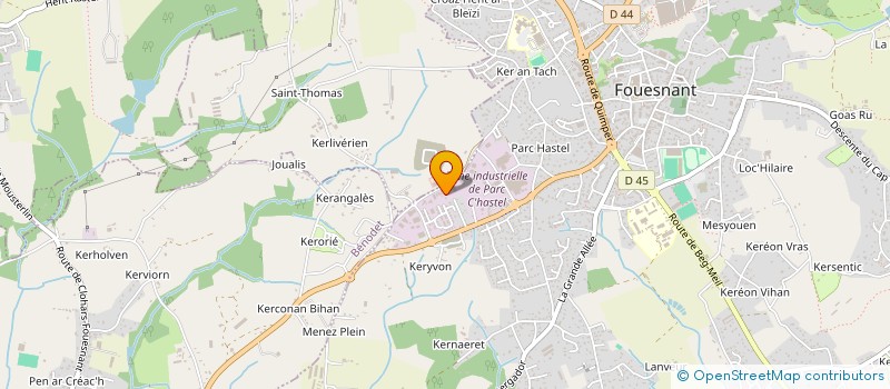 localisation de l'entreprise COMMERCE ET TRADITION  FOUESNANT