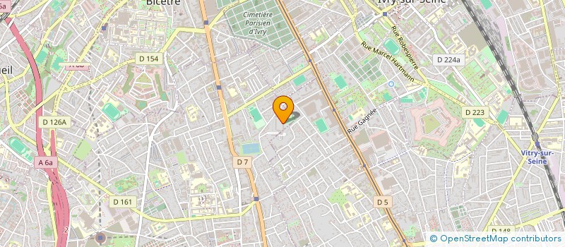 localisation de l'entreprise COMMERCE INTERNATIONAL ETOILE 998 à VILLEJUIF