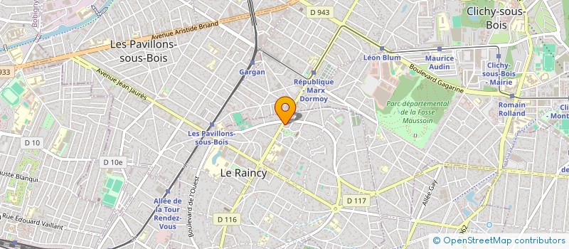 localisation de l'entreprise COMMERCE LUSO EURO FRANCAIS  LE RAINCY