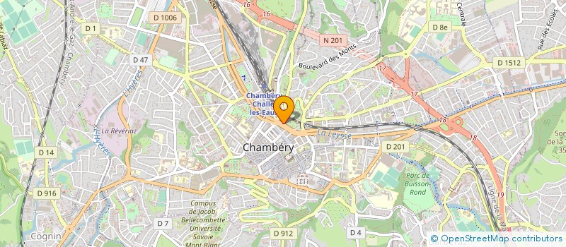 localisation de l'entreprise COMMERCE MULTI CANAUX C.M.C. à CHAMBERY
