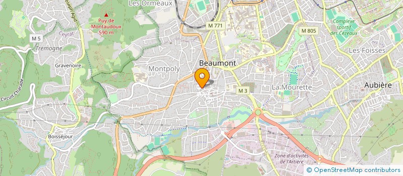 localisation de l'entreprise COMMERCE PARTNERS à BEAUMONT