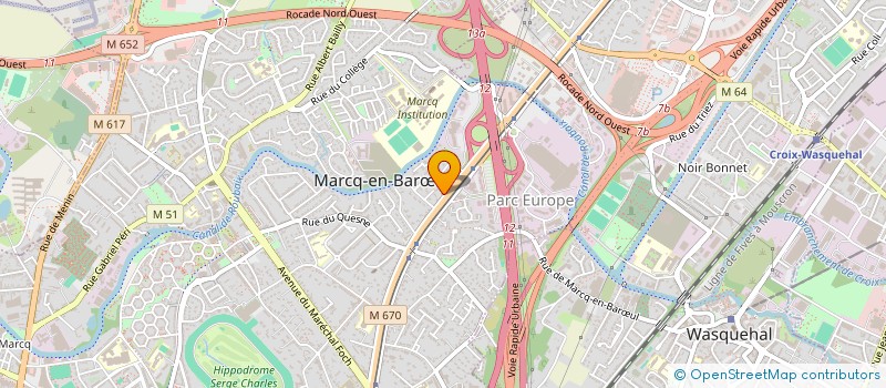 localisation de l'entreprise COMMERCE PARTNERS à MARCQ-EN-BARŒUL