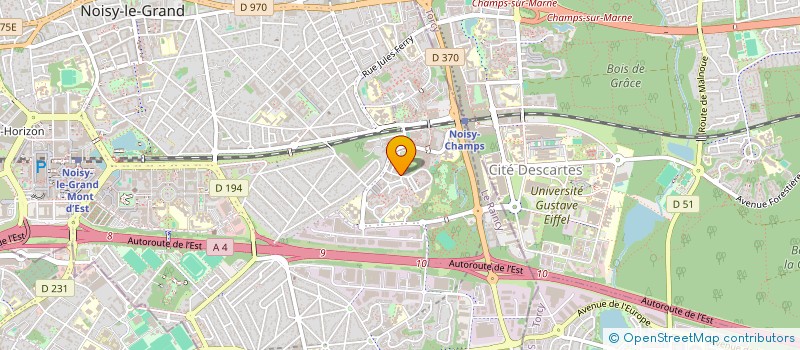 localisation de l'entreprise COMMERCE SECOND OEUVRE  NOISY-LE-GRAND