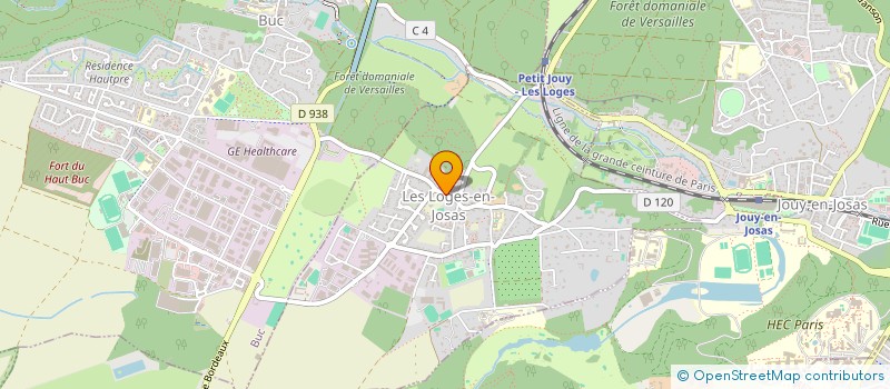 localisation de l'entreprise COMMERCE SPORTS ET LOISIRS à LES LOGES-EN-JOSAS
