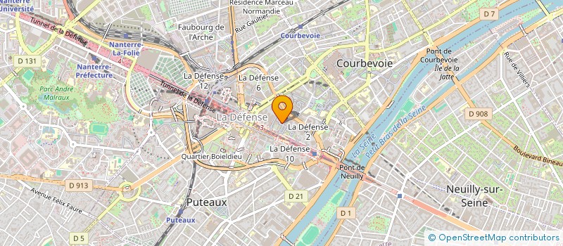 localisation de l'entreprise COMMERCE TRANSPORT COMBUSTIBLES MINEMET à COURBEVOIE
