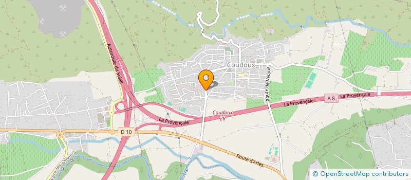 localisation de l'entreprise COMMERCEA  COUDOUX
