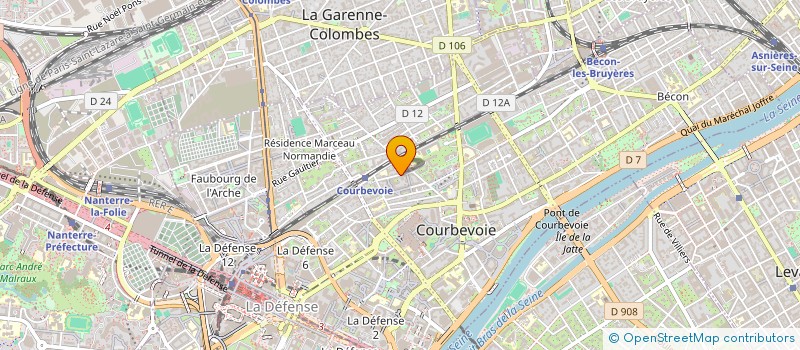 localisation de l'entreprise COMMERCES DE BSG à COURBEVOIE