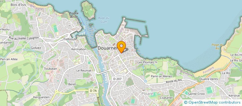 localisation de l'entreprise COMMERCEZ-VOUS  DOUARNENEZ