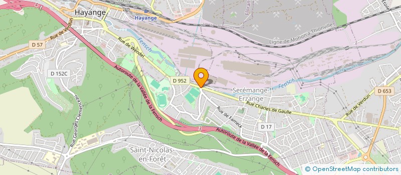 localisation de l'entreprise COMMERCIAL POUR LE BATIMENT INDUSTRIE  SEREMANGE-ERZANGE