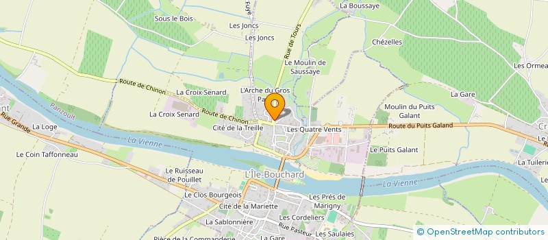 localisation de l'entreprise COMMERCIAL PRODUITS FORESTIERS EUROPE à L'ILE BOUCHARD