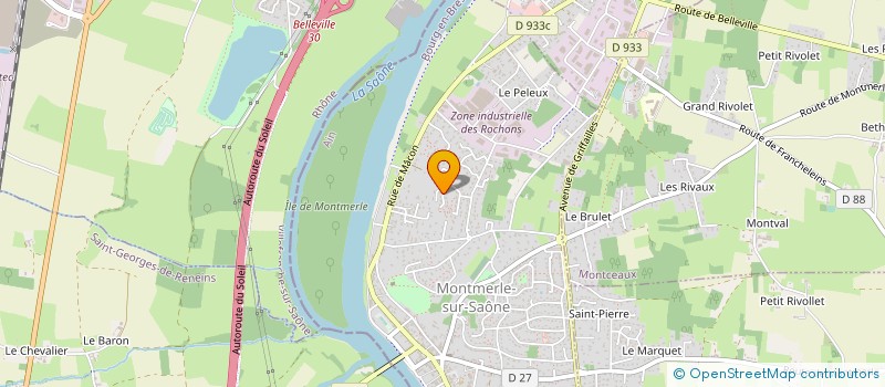 localisation de l'entreprise COMMERCIAL REPRESENTATION CODEREP à MONTMERLE-SUR-SAONE