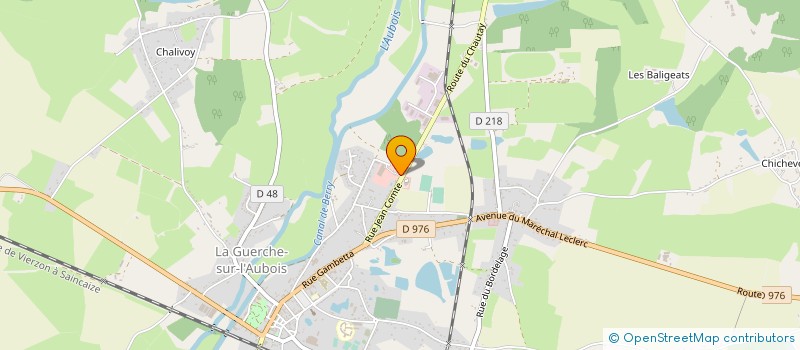 localisation de l'entreprise COMMERCIALE CHANTEREINE  LA GUERCHE-SUR-L'AUBOIS